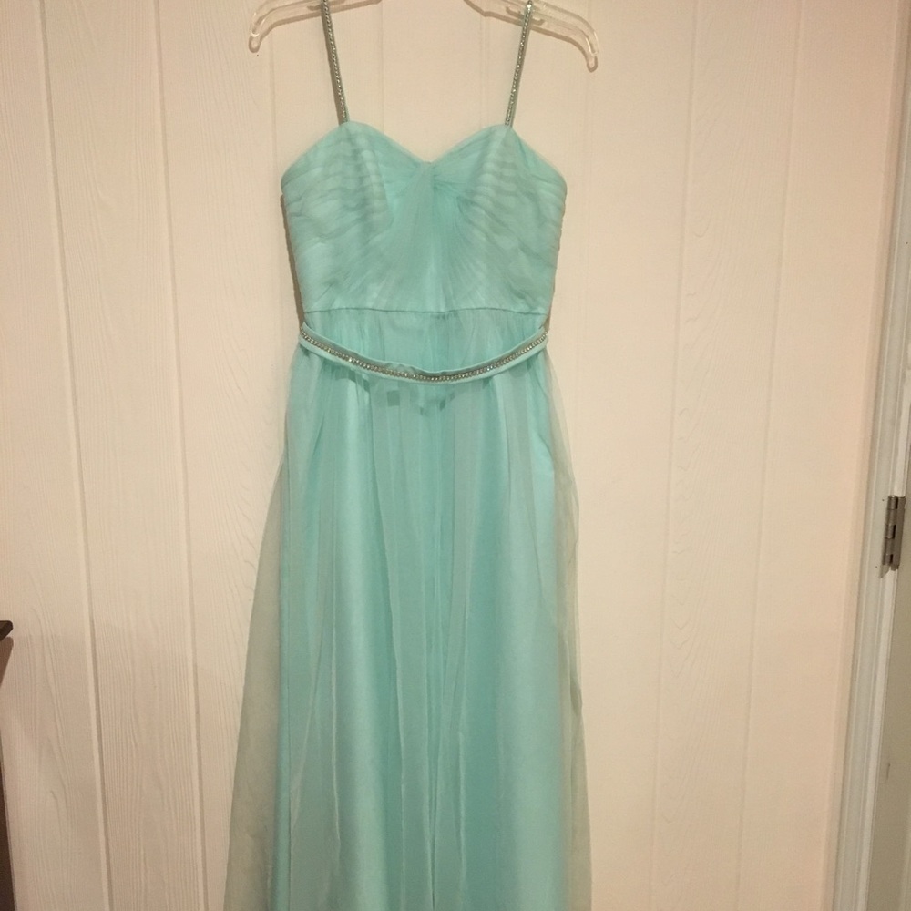 David’s Bridal Mint Formal Dress